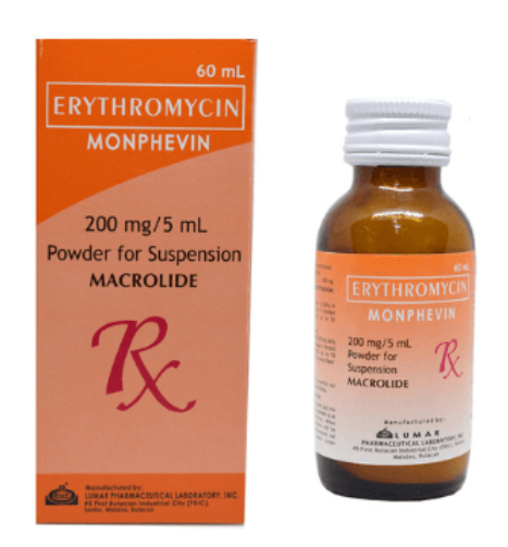 Erythromycin 250mg/5ml Suspension 60ml
